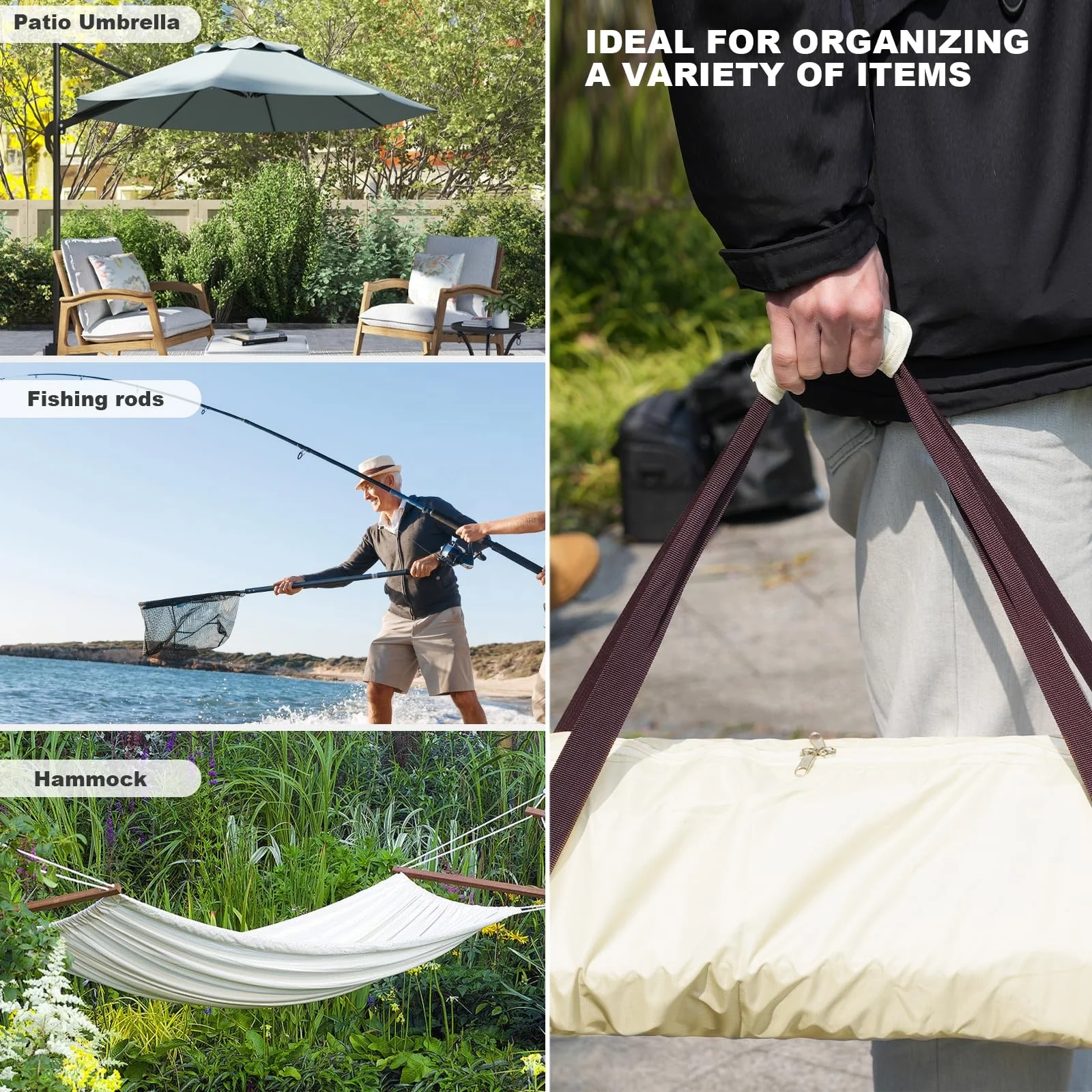 YA SHINE Portable outdoor Oversized Patio Hammock bag 67 Inch umbrella carry bags beach Umbrella Storage Bag