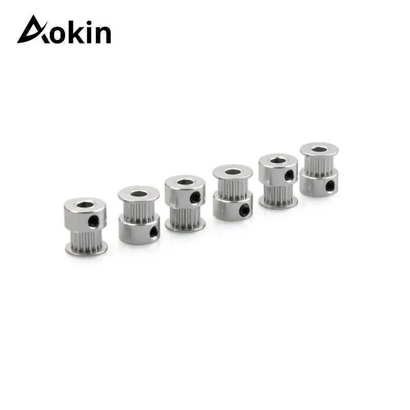 Детали для 3D-принтера GT2, зубчатый шкив, 16 зубьев, 20 зубьев, алюминиевое отверстие, 5 мм, 8 мм, синхронные колеса, деталь шестерни для ширины 6 мм, 10 мм