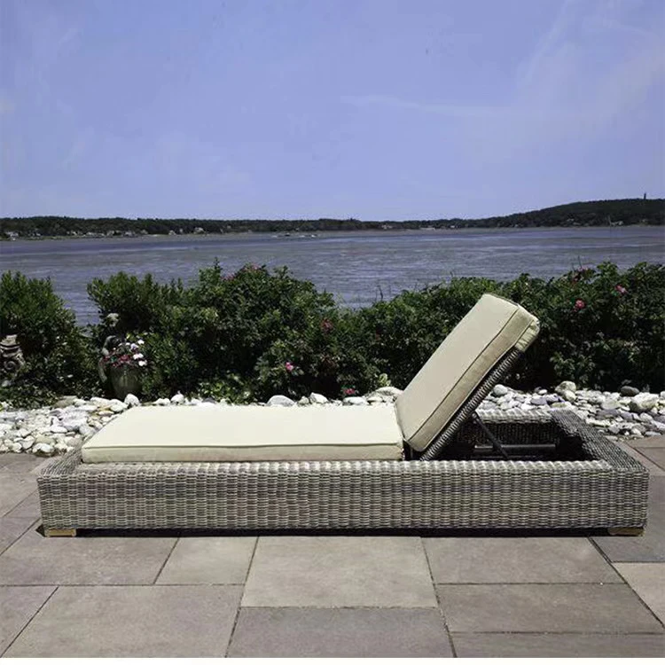hot sale outdoor patio chaise lounger Newest Design Sun Bed Sea Beach Rope Chair Outdoor Rope Daybed for Pool