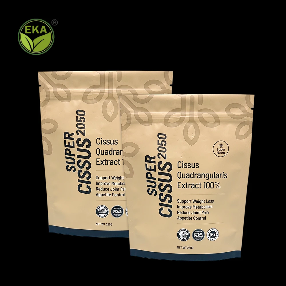 Custom Stand Up Pouch Protein Coffee Smell Proof Resealable Bags Isolated Protein Powder Bag