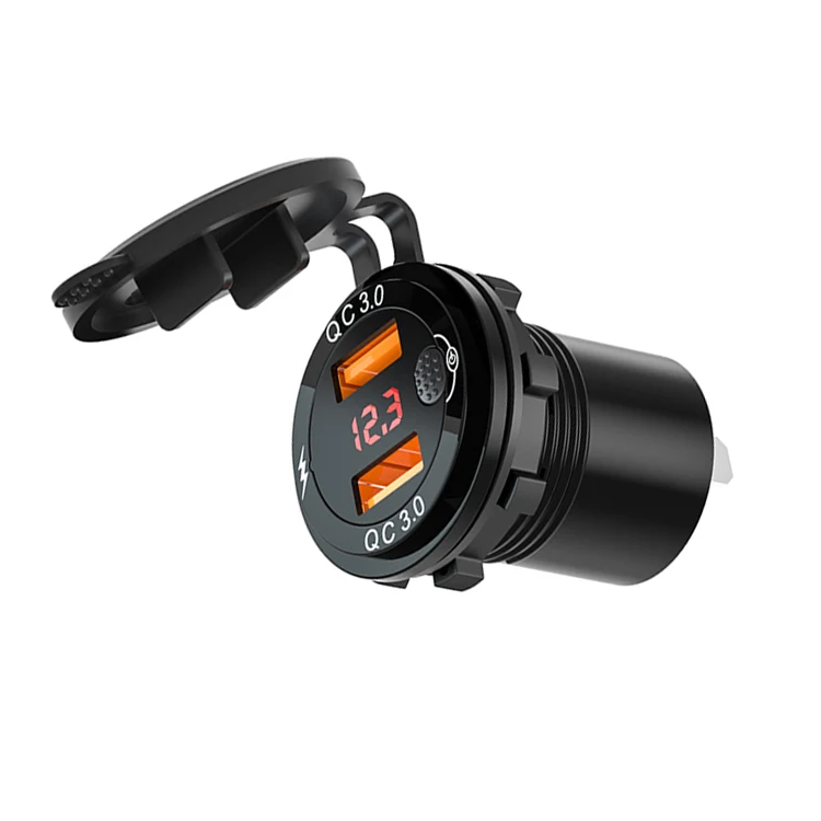 Car Charger Adapter 3.0 Portable Usb Fast Charge Car Usb Port 12v Charger Bus For Phone Charger