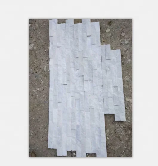 
china natural pure white quartzite stone bricks wall stone veneer 