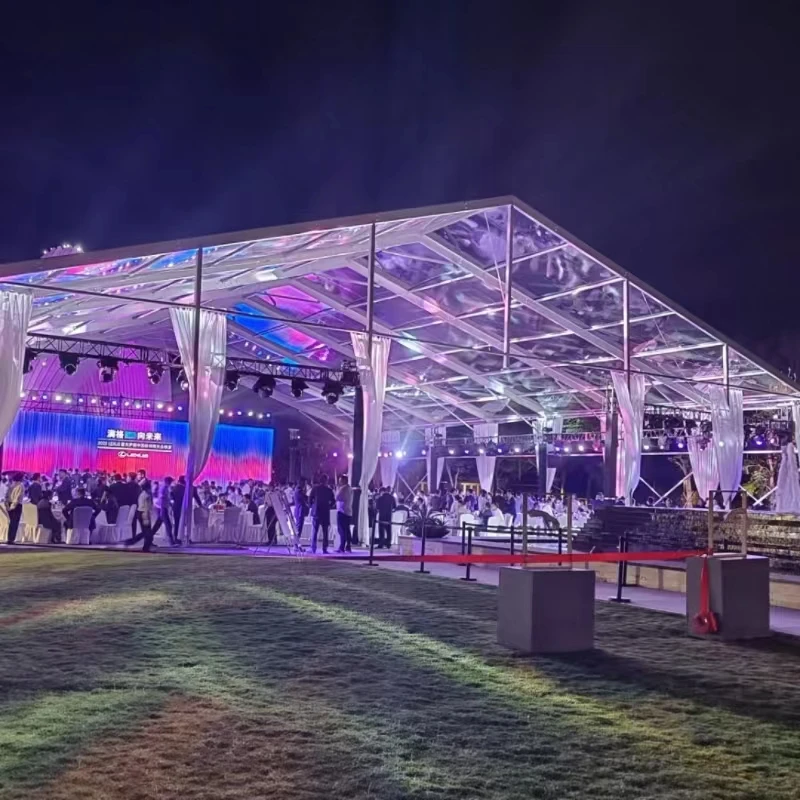 Big Clean Span Wedding Marquee Transparent Tent  for Outdoor Wedding Event Party
