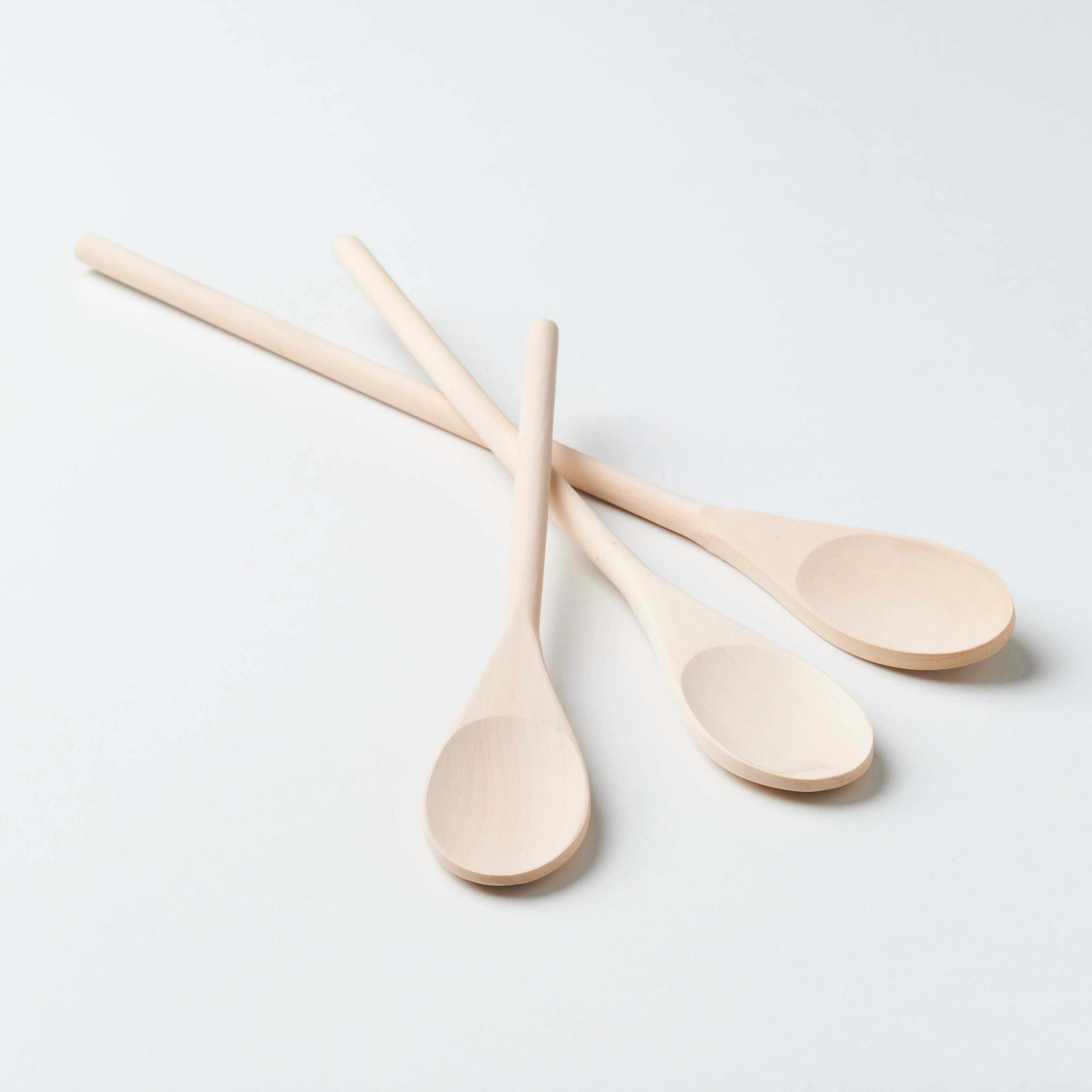 Lotus salad spoon Ordinary wooden spoon three-piece soup porridge cooking mixing spoon