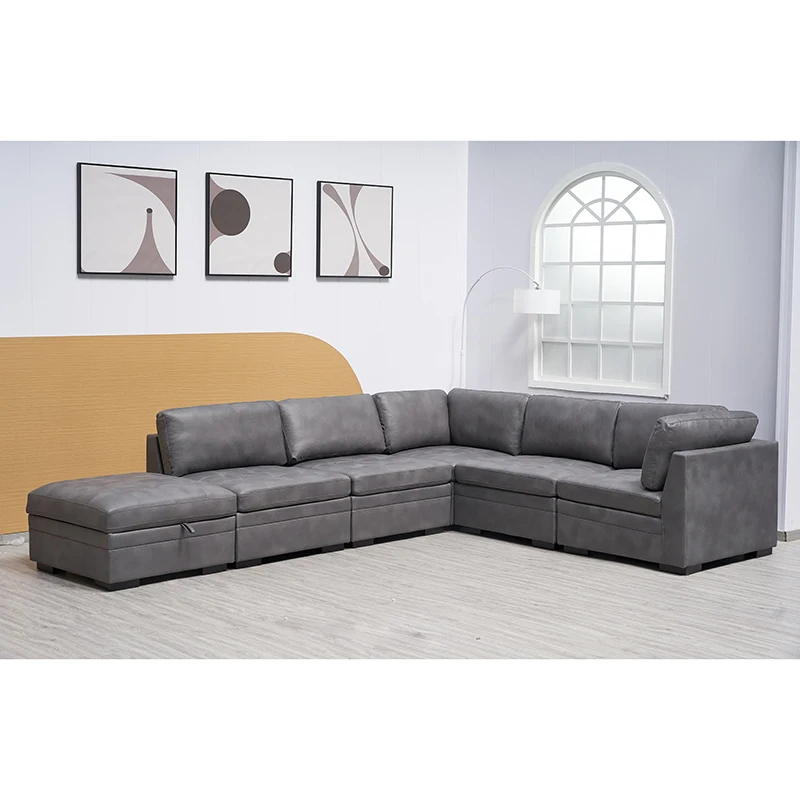 Hote Sale Set Sofa Living Room Furniture Wooden Sofa Design  Modern Cheap Free Combination Set Sofas For Sale