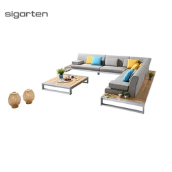High End Sectional Modern Luxury Hotel Outdoor Sofa Set Garden Furniture