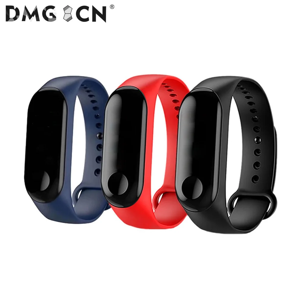 DMG CN Smart Bracelet Heart Rate Blood Pressure Fitness Tracker M3 Plus Smart Watch Sports Bracelet