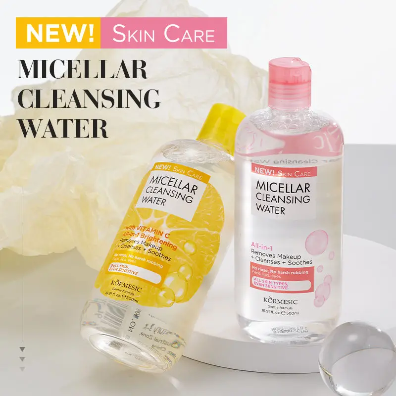 MIDUO Source OEM Factory All in one Vitamin C Skin Green Tea Oil Deep Micellar Makeup Remover Soothes Cleansing Water For Face