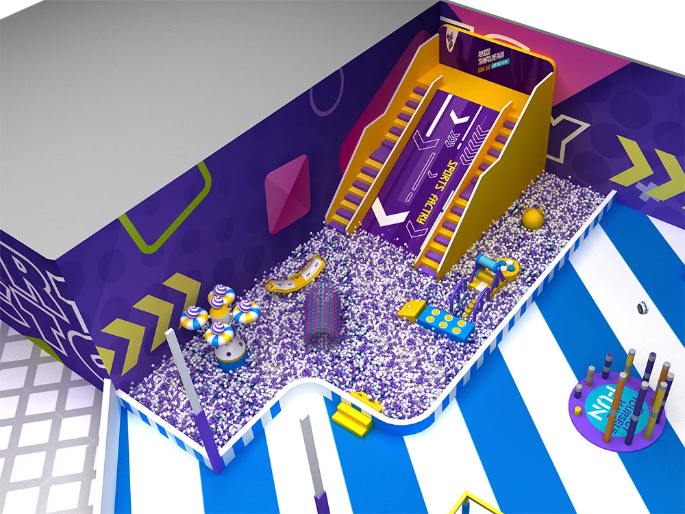 Pokiddo Customized 1688sqm Sports Factory Indoor Complex Trampoline Park