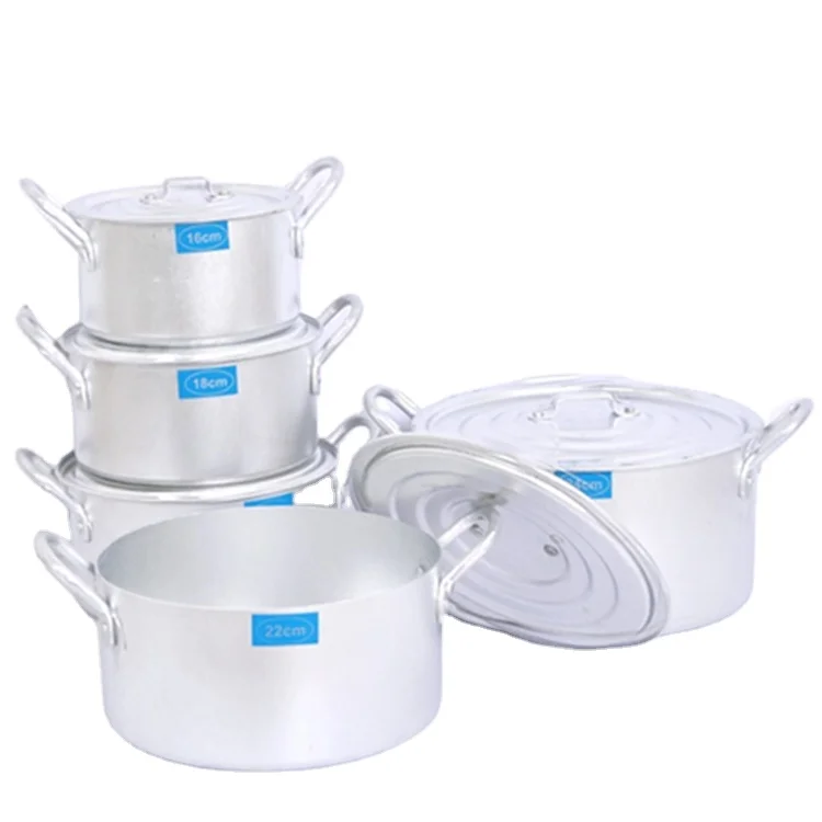 HIGH QUALITY & GOOD PRICE COOKWARE ALUMINUM POT SET COOKING 14cm to 32cm cast iron