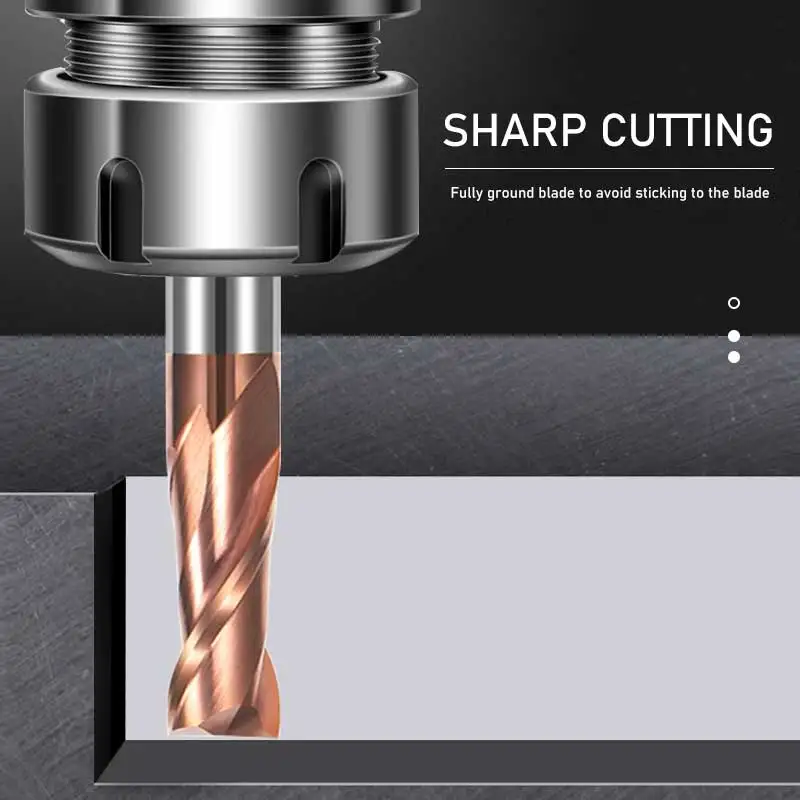 Wholesale Hrc55 Solid Carbide Coated Milling Cutter 2 Flute Tungsten Steel Keyway endmill Flat End Mill for cnc tooling