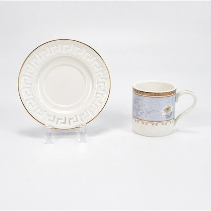 Набор керамических кофейных чашек с мраморным логотипом под заказ для послеобеденного чая и