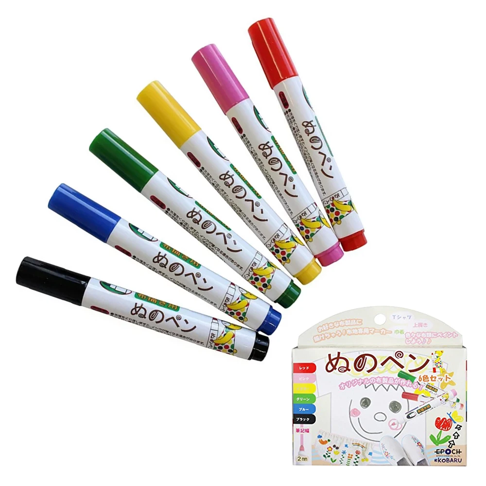 NUNO Pen Set 6 Colors Hot Selling Liquid Chalk Acrylic Marker Pen Whiteboard Marker Pens Made in Japan for Student Supplies JP