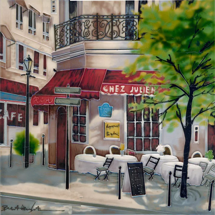 customized hand painted ceramic tile picture