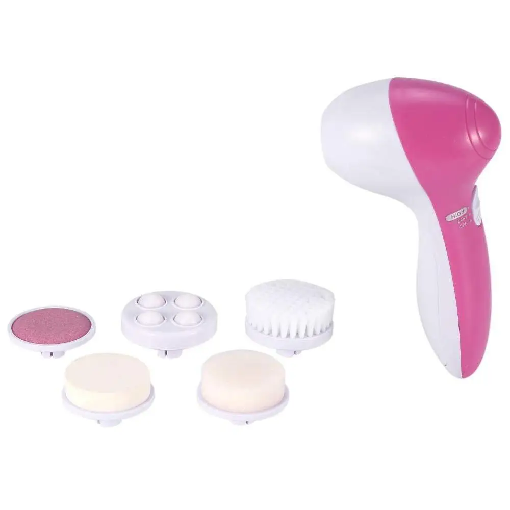 5 in 1 multifunctional skin care electric facial cleaning brush
