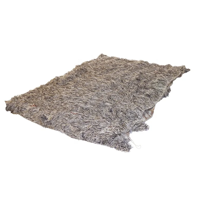 Оптовая продажа камуфляжная сетка пустынного цвета шелковая Gillie camo net