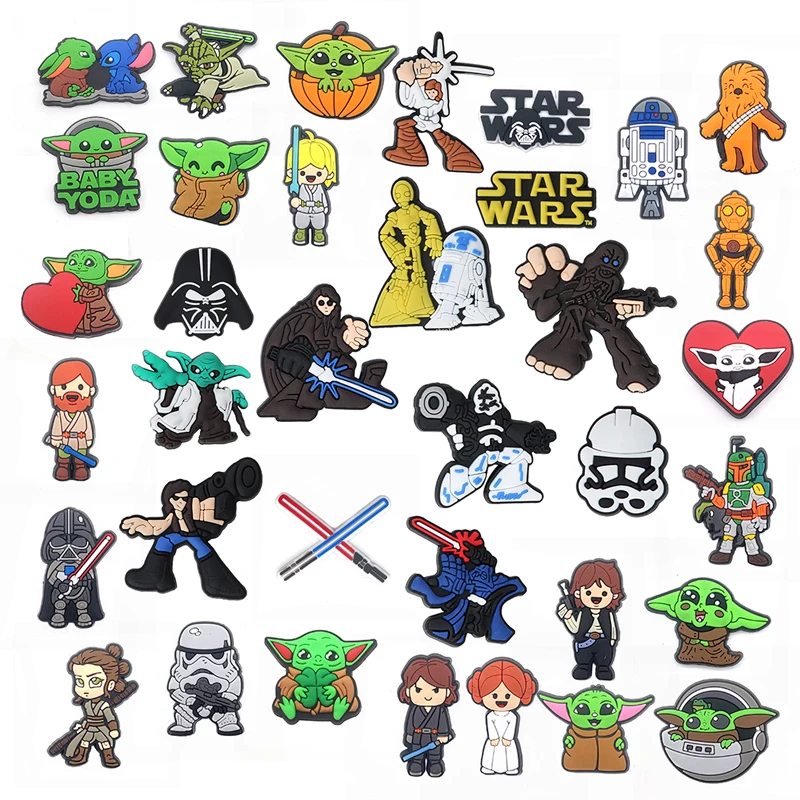 New design PVC Clog Shoe Decorations Charms cartoon Soft goblins Shoe croc Charms As a gift for the child