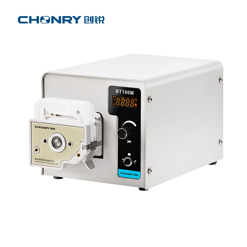 BT100M China trade Chuangrui Cell Culture Fluid Filtration speed adjustable laboratory Peristaltic Pump