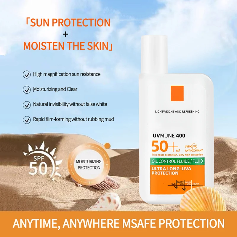 Wholesale 50ml sunblock uva uvb high protection refreshing sun screen cream spf 50 pa++++ sunscreen
