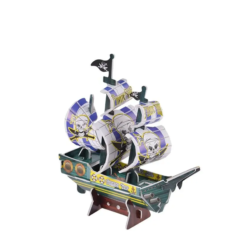 Самая популярная маленькая игра с двумя кораблем для детей 3D головоломка из вспененной бумаги