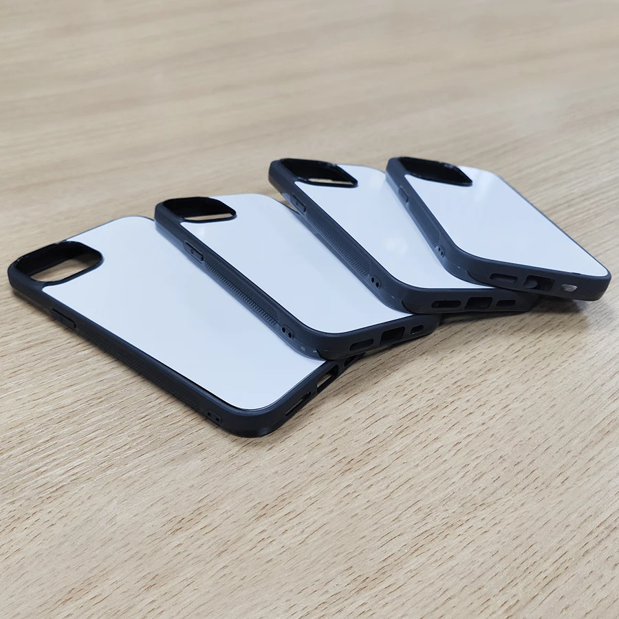 topjlh high quality PC Blank 2D Phone Case Blanks Sublimation Cell Phone Case for iP 15Pro Max Black shockproof phone cases