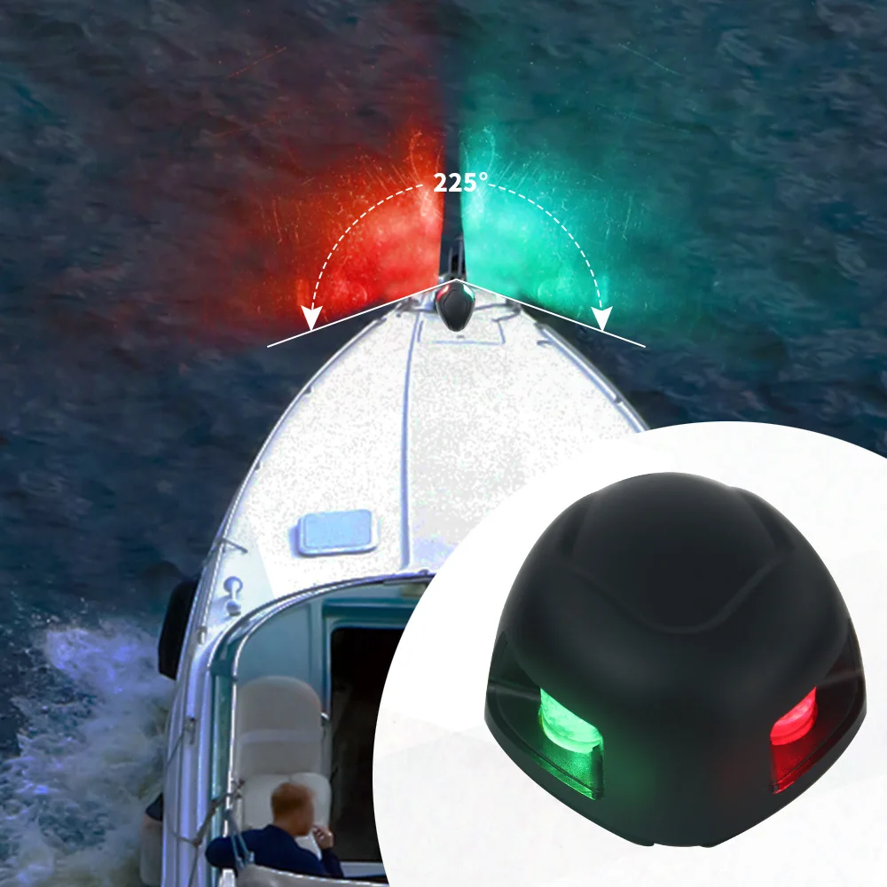 Manufacturer 12 Volts 2W bi-color waterproof yacht marine bow signal lamp led navigation lights boat