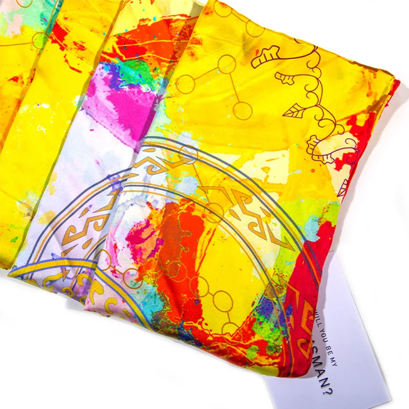
Silk_Scarves_Ladies Customized Wholesale_Silk_Scarf Chinese Silk Scarf Printing Custom 