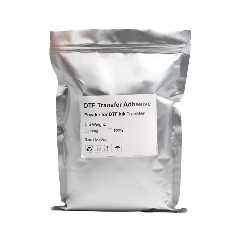 DTF white Heat melt adhesive powder for cloth transfer printer with High temperature resistance and no pollution