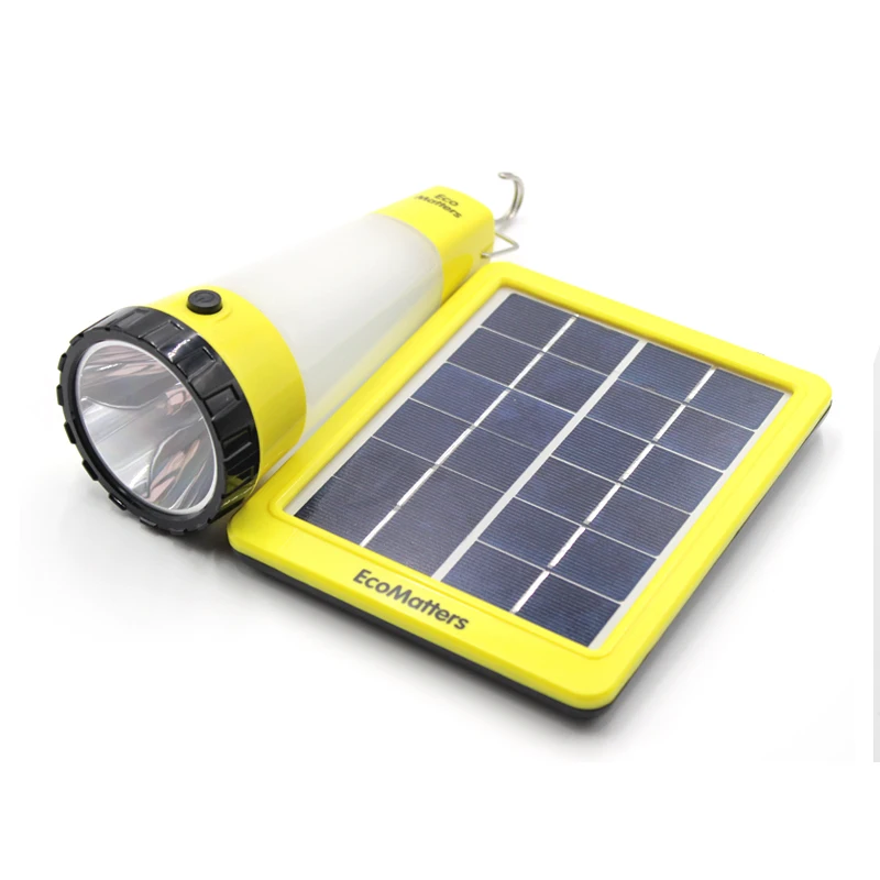 Small solar led light outdoor portable 2w rechargeable solar led light