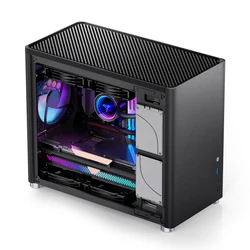JONSBO D30 M-ATX case tempered glass aluminum home gaming 2.5-inch/3.5-inch hard drive mini case