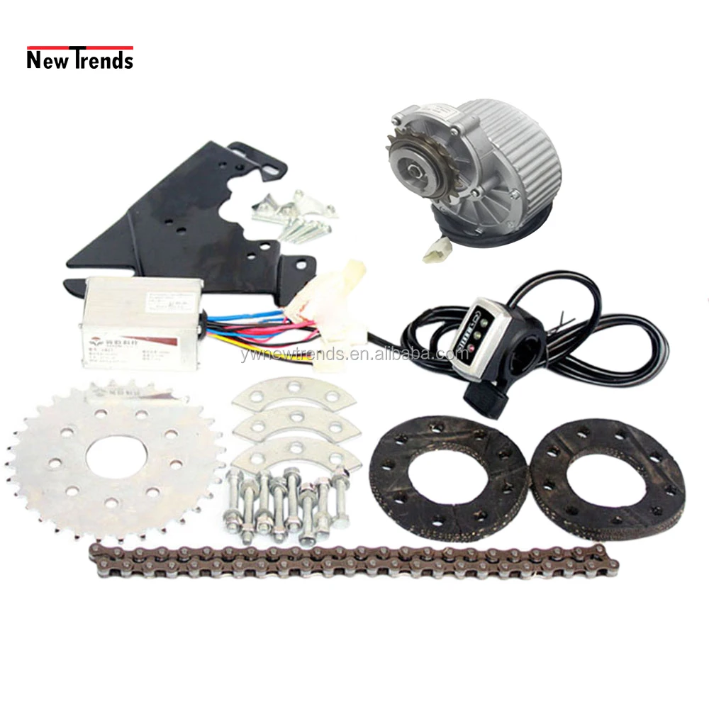 MY1018 450W 36V 24V Brushed Drive Freewheel Motor Variable Speed Electric Bicycle Premium E-Bike Conversion Motor Kit