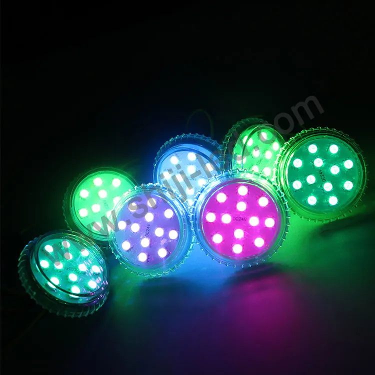  Светодиодный пиксельный светильник DC24V smd 5050 rgb для аттракционов 50 мм 12