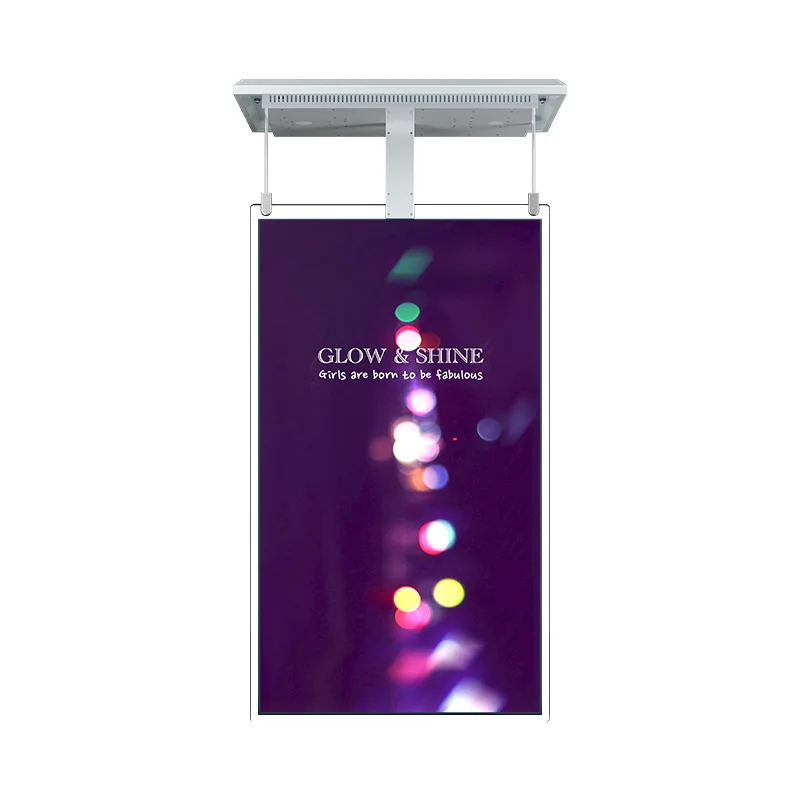 Hanging Dual Screen Digital Signage Advertising Display Transparent OLED HD Screen