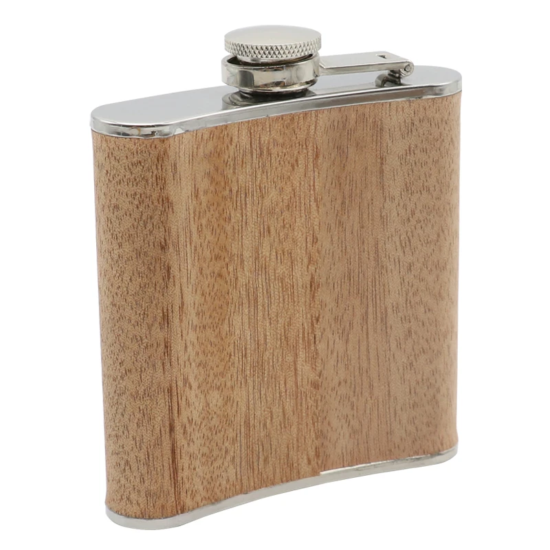 Персонализированная фляжка для виски на спиртовой основе, подарок для лучшего человека, деревянные фляжки из нержавеющей стали