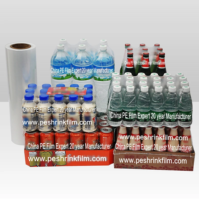 
Products Packing Plastic shrink film wrap new PE heat shrink film rolls in stock 