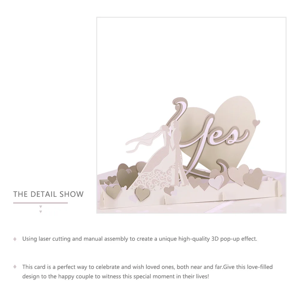 Laser Cut 3d Pop Up Luxury Wedding  Invitation Card wedding invitation card gold For Love Design