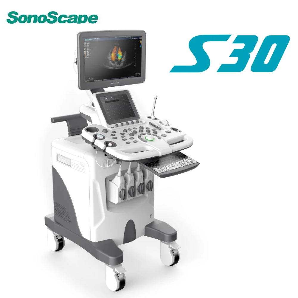 Best Price for Trolley Color Doppler 3D/4D SonoScape S30 with advanced technology