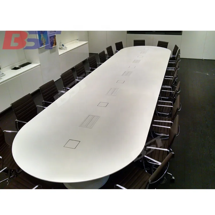 Luxury Style Modern Round Negotiation Office Meeting Room Table Use 8-12 Person Conference Table Desk For Office