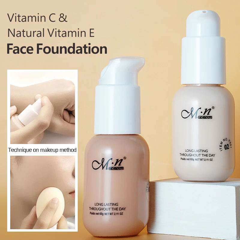 Menow F691 Face Makeup  HD Coverage Makeup Liquid Foundation