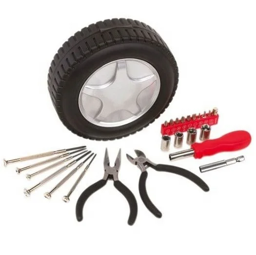 24pcs mini Tyre shape tool kit for promotion