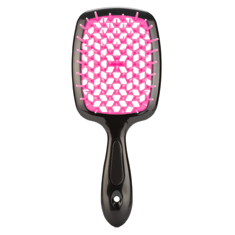 High Quality Plastic Grid Hairdressing Comb Colorful Cushion Comb With Smooth Teeth for Gentle Scalp Massage and Detangling