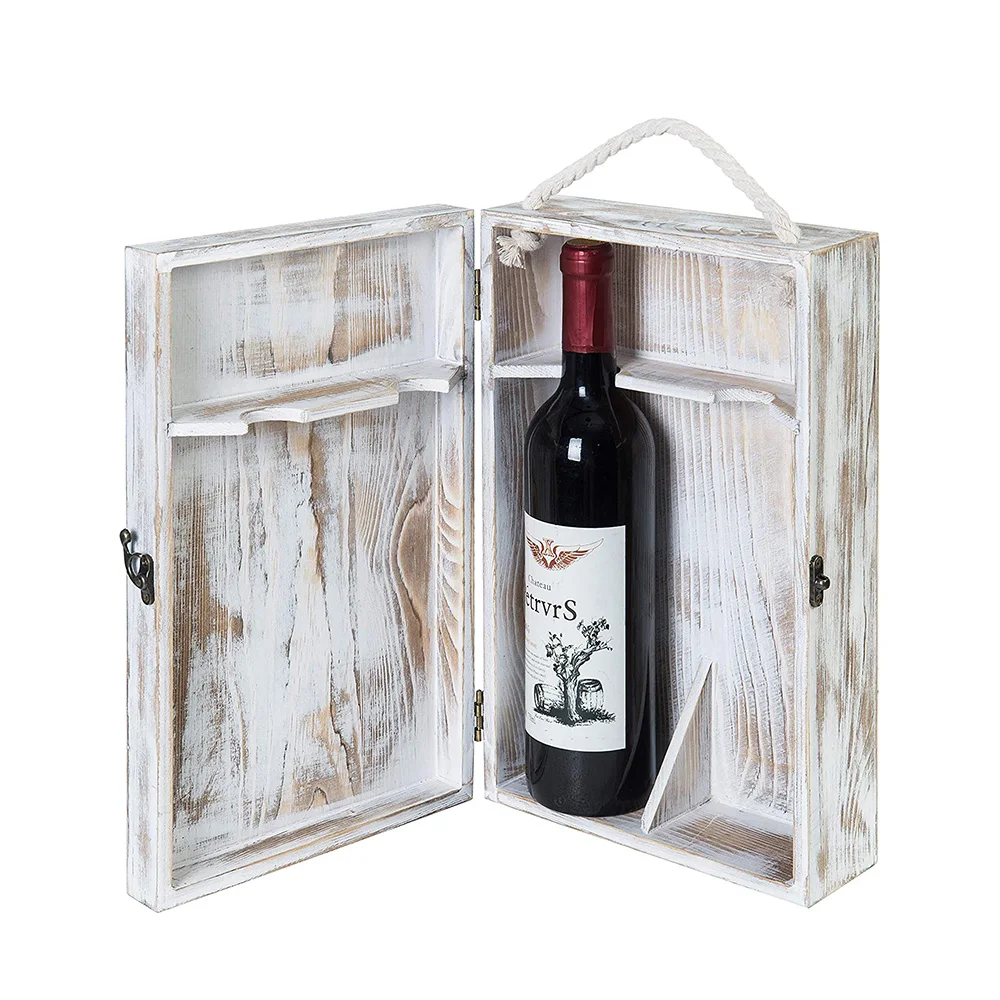 Хит продаж, домашняя посуда, декоративная большая вместимость, деревянный ящик для винных бутылок в деревенском стиле