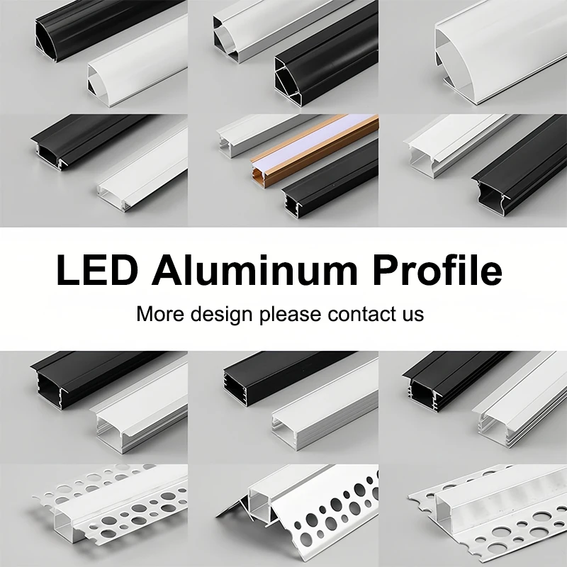 High Quality Luces LED Recessed LED Aluminum Profile Channel For LED Linear Light/LED Strip Light/Led Ceiling