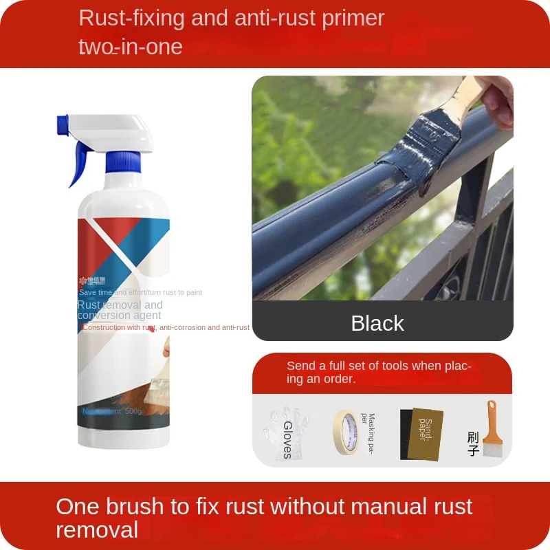 OEM/ODM Antirust Grinding-Free Metallic Paint Rust Conversion Removal Agent Steel Tile Anti-Corrosive Primer Color Coating Paint