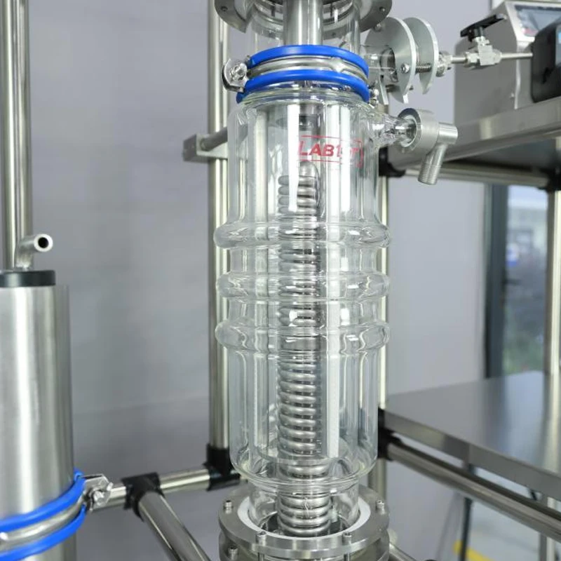 Wiped Film Evaporator Molecular Vacuum Essential Oil Distillation Machine Unit