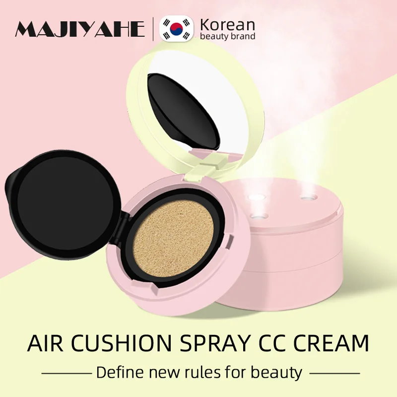 New Organic Moisturizing Brightening Air Cushion BB CC Cream Foundation With Mini Portable Humidifier