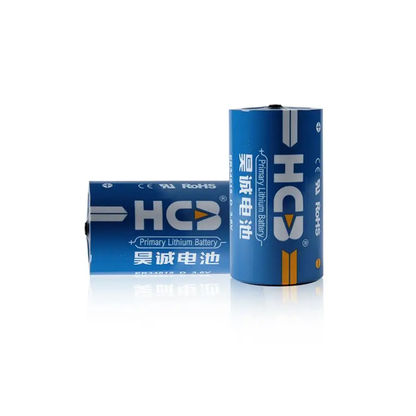 Заводская поставка HCB неперезаряжаемый аккумулятор Lisocl2 размера D 19000 мАч 3 6 вольт для интеллектуального измерителя счетчика общего пользования