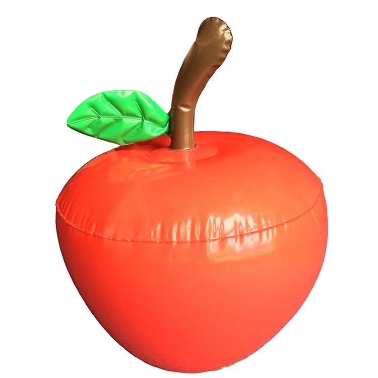 high quality giant inflatable apples plastic inflatable fruit folding portable durable rubber inflatable apples toys for kids