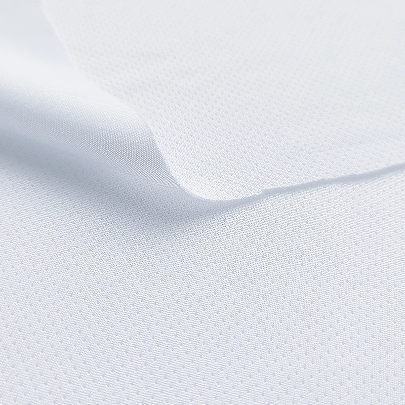 breathable wicking 100 polyester knitted fabric bird eye mesh fabric for sublimation print