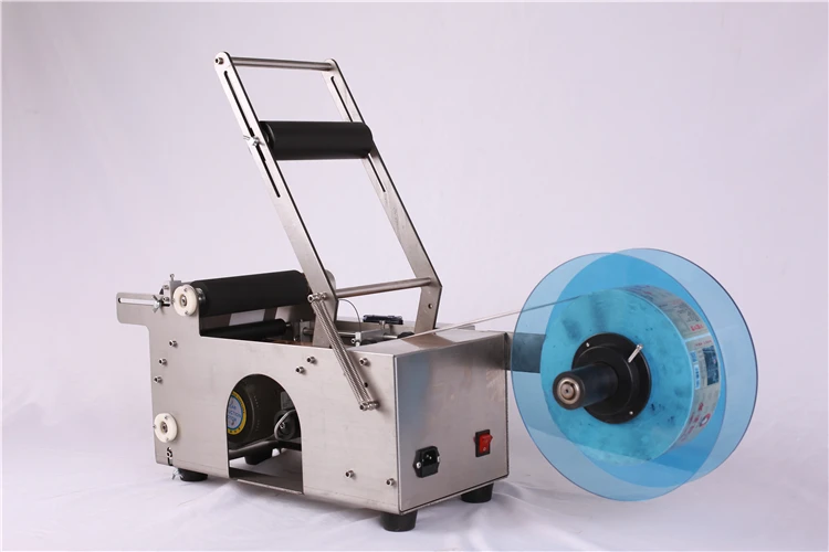 MT-50 Semi automatic Round Bottle Labeling Machine Sticker Machine Label Dispenser Machine Label Applicator